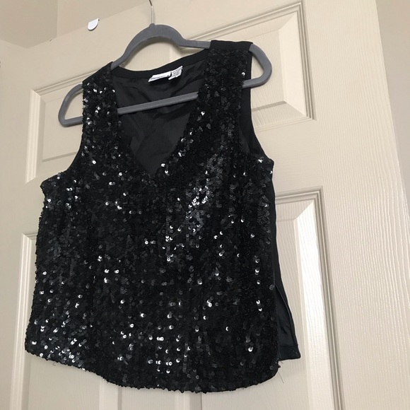 Sequin sleeveless top. Size 16 - Picture 6 of 10